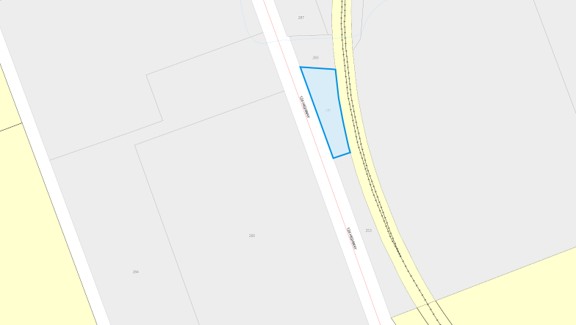 Map showing property on Highway 124